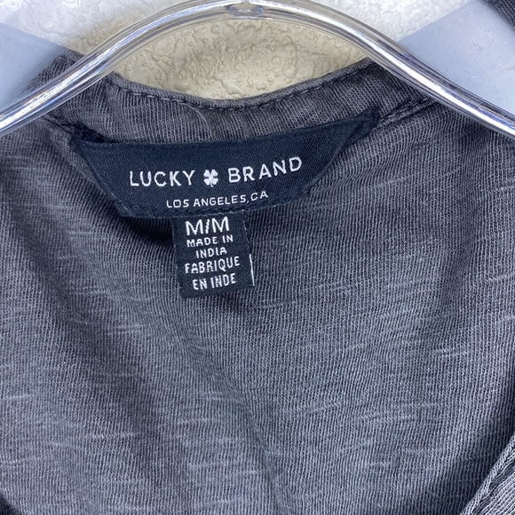 Lucky Brand Sleeveless Top Dark Gray NWOT Size M - Picture 3 of 10